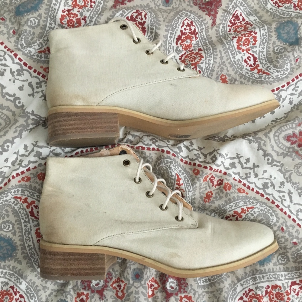 Lace Up Ankle Booties (size 8.5 - 9)